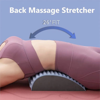 Back Massage Stretcher Cervical Spine Support Chiropractic Lumbar Relief Brace Neck Foot Waist Massage Spine Pillow Pain Relief